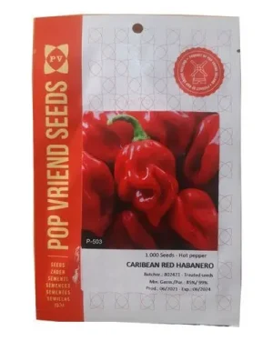 Pepper Caribean Red Habanero (Hot)