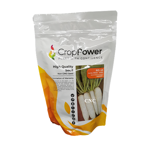 Crop Power Radish Lobak Seed RD 46 Lucky White – 100g