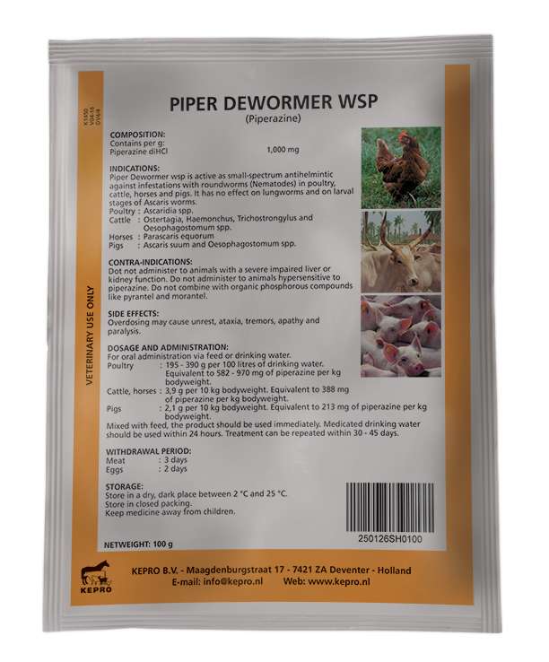 Piper Dewormer WSP | 100g