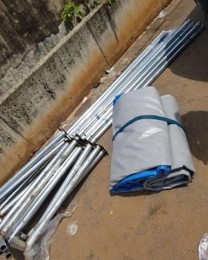 Tarpaulin Fish Pond (5ft by 5ft, 3ft Height |150 Capacity)