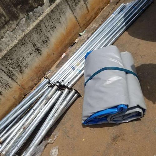 Tarpaulin Fish Pond (5ft by 5ft, 3ft Height |150 Capacity)