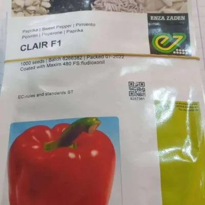 Clair F1 Red Bell Pepper Seed (1000 Seeds)