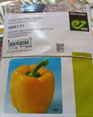 Pepper Abay G/Y (Sweet) F1 Yellow | 1000 Seeds from HTS Farms
