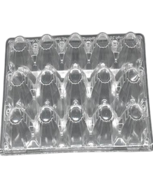 Transparent Egg Crates | 15 Dimpled Egg Tray x 384 Pcs