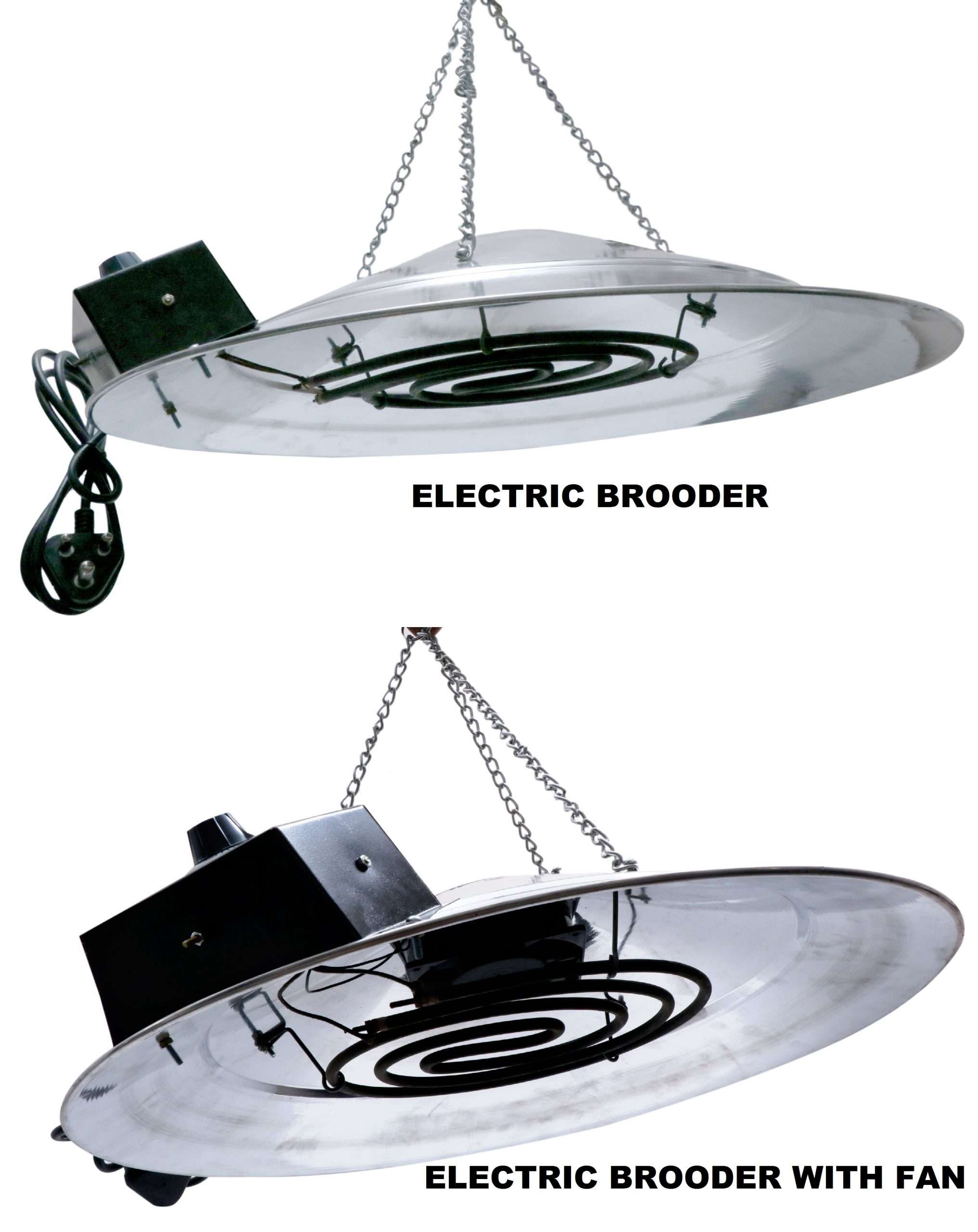 Hanging Electric Brooder without Fan (Stem-type Thermostat | Air Circulating Fan) | 1000 Chicks Capacity - Image 2