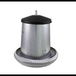Galvanised Poultry Feeder with Lid