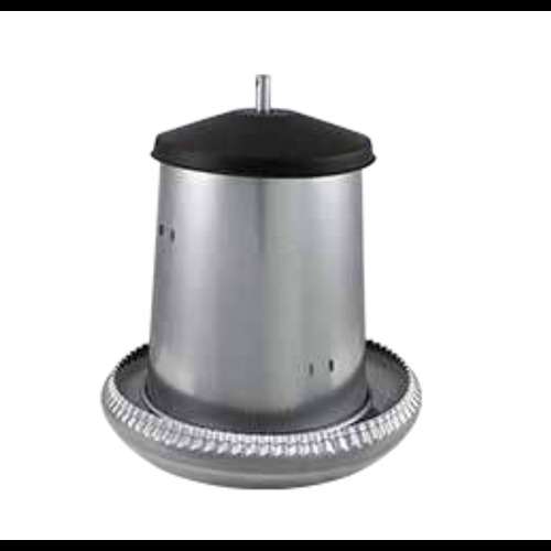 Galvanised Poultry Feeder with Lid
