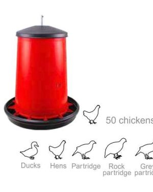 Plastic Poultry Feeder with Lid