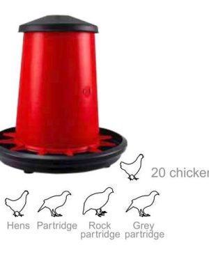 Plastic Poultry Feeder with Lid