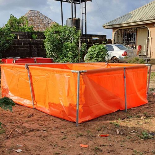 Tarpaulin Fish Pond (6ft by 12ft 4ft Height) | 400 Capacity