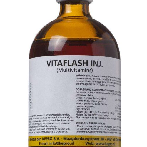 Kepro VitaFlash (Injectable Multivitamin for Livestock)