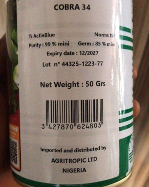 Technisem F1 Cobra 34 Tomato Seed (50g)