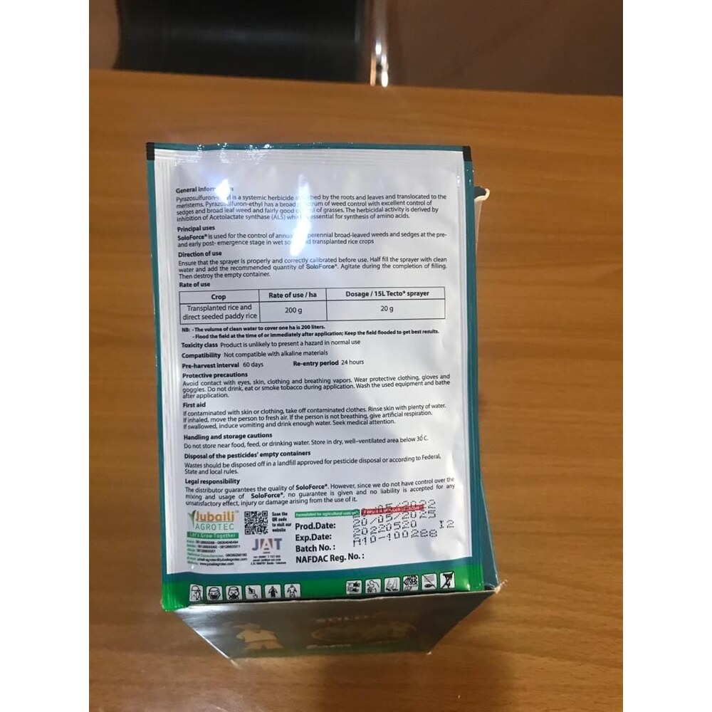 Solo Force Post-Emergence Herbicide (Jubaili) | 20g from HTS Farms