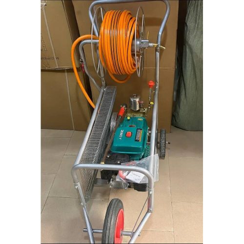 High-Pressure Power Sprayer with 100m Hose Reel | (7HP) Gasoline Engine