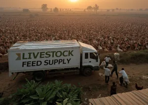 truck of farm supply