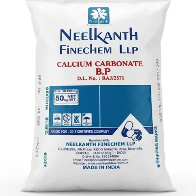 Neelkanth Finechem LLP Calcium Carbonate (Feed Grade) – 50kg