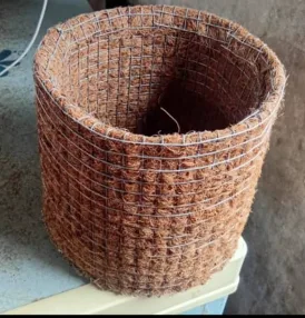 Natural Unbuffered Coco Pot (14by 9 cm)
