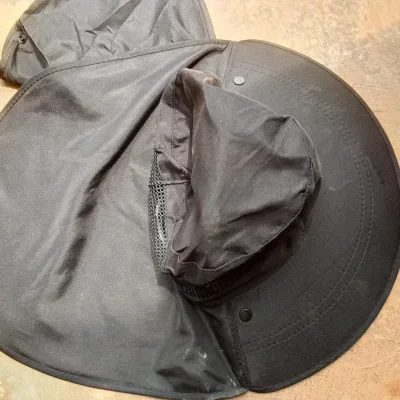 Farmers Hat — Wide-Brim Sun Protection Hat with Neck Cape