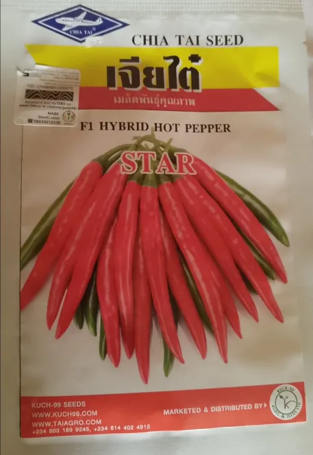 F1 Hybrid Hot Pepper Star – 5g