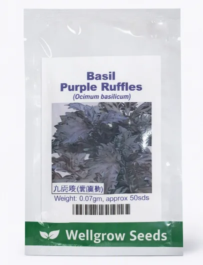 Wellgrow Seeds Basil Purple Ruffles